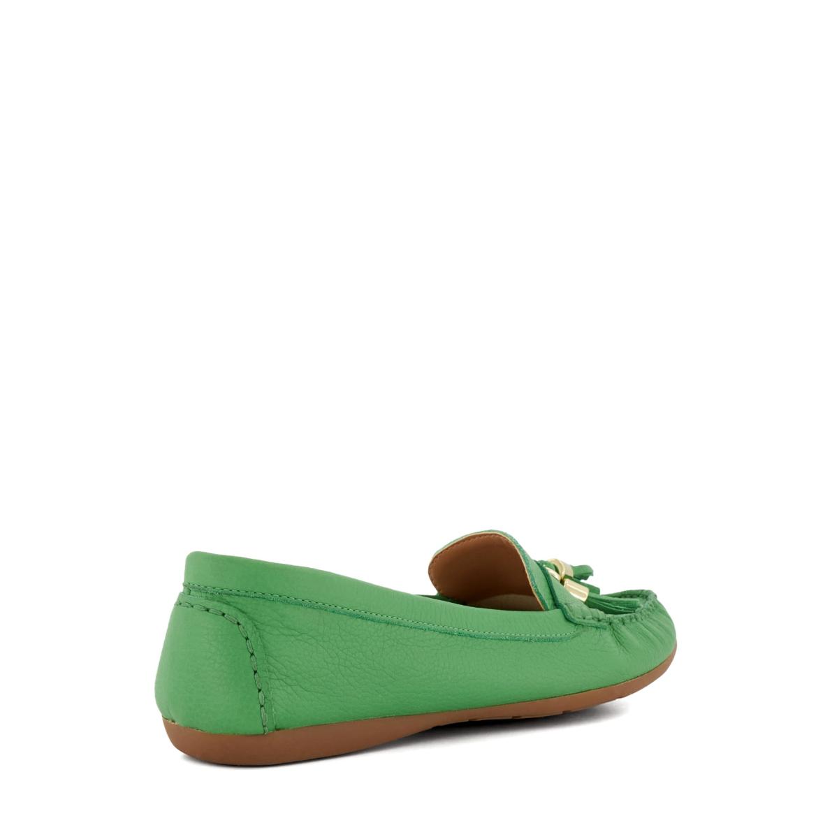 Women Dune London Garner - Green Flat Shoes - 4