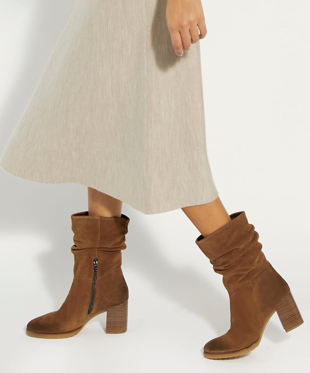 Women Ankle Boots Dune London Prominent - Tan