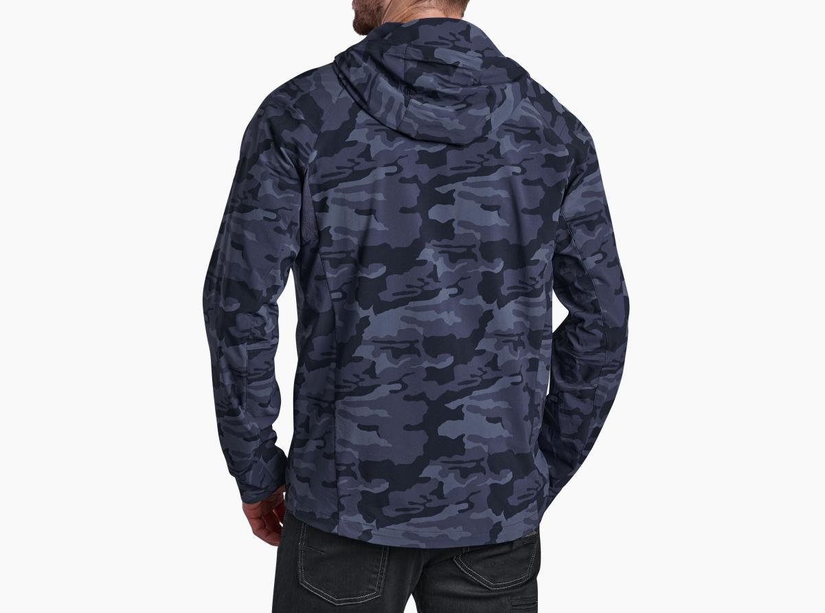 Men Transcendr® Hoody Dependable Blue Camo Kühl Coats & Jackets - 1