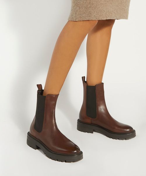 Dune London Women Ankle Boots Picture - Dark Tan