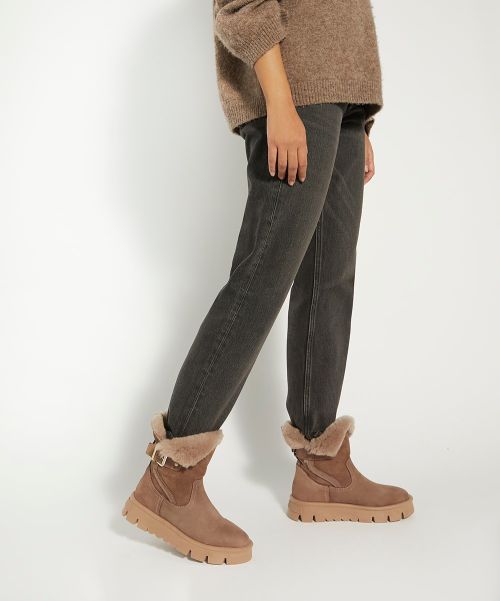 Pheebs - Taupe Women Dune London Ankle Boots
