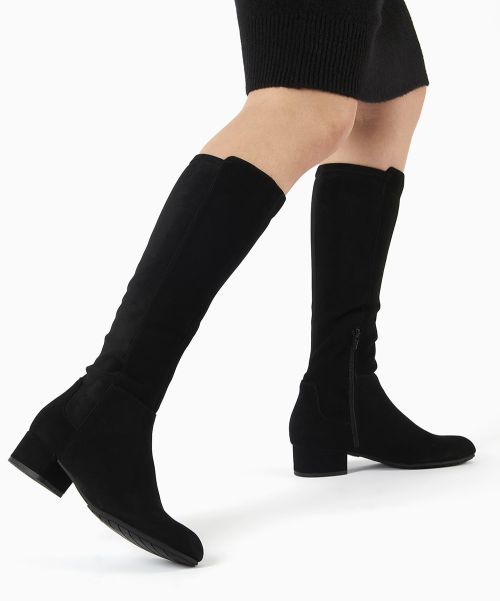 Tayla - Black Knee High Boots Dune London Women