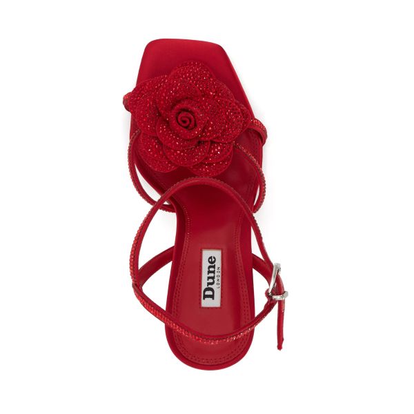 Heeled Sandals Women Dune London Medallion - Red
