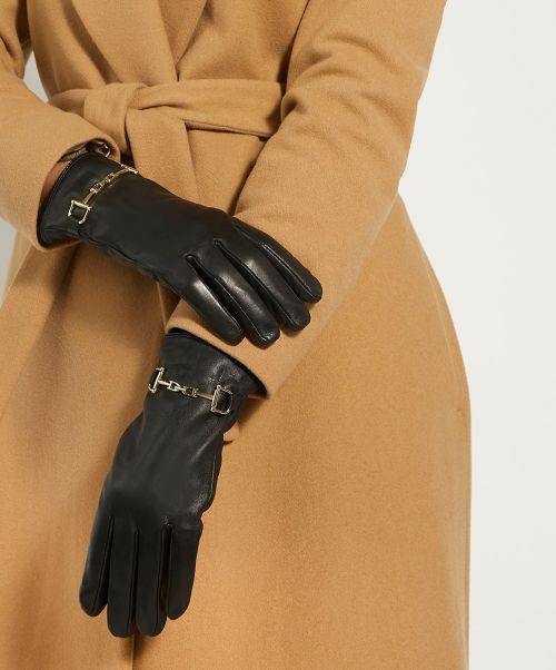 Women Ilya - Black Leather Bags & Accessories Dune London