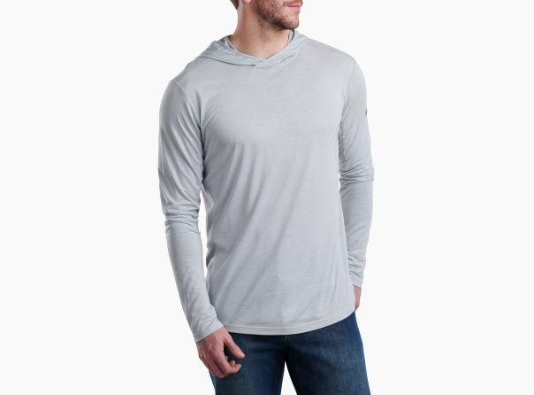 Men Pebble Gray Value Acceleratr™ Hoody Long Sleeves Kühl