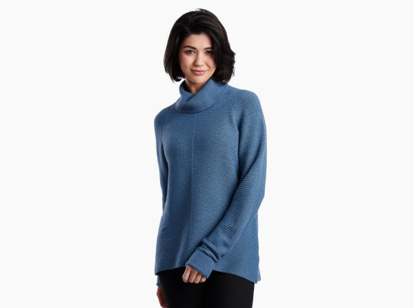 Limited Long Sleeves Solace™ Sweater Big Sky Blue Women Kühl
