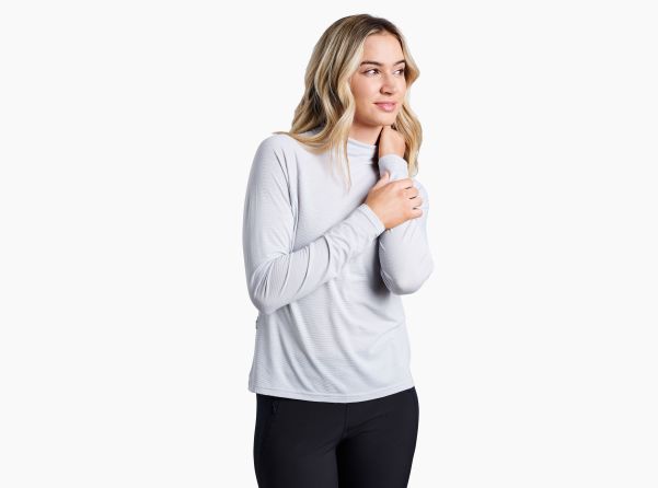 Mist Budget-Friendly Long Sleeves Agility™ Pullover Kühl Women